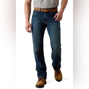 Ariat Rebar M3 Loose Straight Leg Jeans 36x34 Sierra Wash NWT